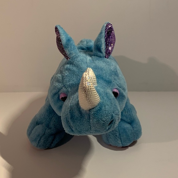 🦏 [2/$25] WEBKINZ RADIANT RHINO STUFFED ANIMAL PLUSH - HM637 NO CODE TAG 🦏 - Picture 3 of 7